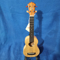 KoAloha Super Soprano Long Neck All Solid Mango KSM-02MG Made in Hawaii Ukulele w/ Hardcase p940