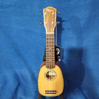 Ohana Pineapple Sopranissimo TTPK-70G Blem All Solid Spruce / Mahogany Teenie Tiny Ukulele p969