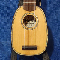 Ohana Pineapple Sopranissimo TTPK-70G Blem All Solid Spruce / Mahogany Teenie Tiny Ukulele p970