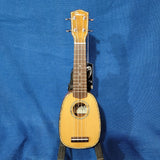 Ohana Pineapple Sopranissimo TTPK-70G Blem All Solid Spruce / Mahogany Teenie Tiny Ukulele p970