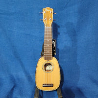 Ohana Pineapple Sopranissimo TTPK-70G Blem All Solid Spruce / Mahogany Teenie Tiny Ukulele p970