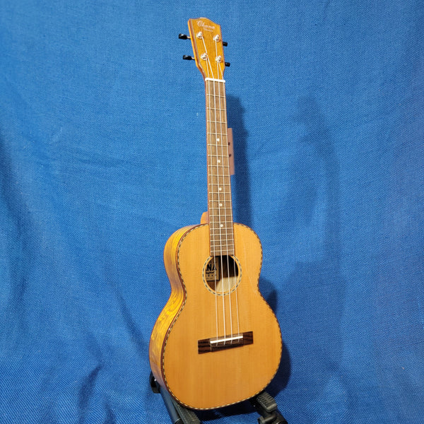 Ohana Tenor TK-50WG Blem Solid Cedar Top / Laminate Willow Gloss Ukulele h006