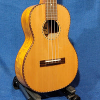 Ohana Tenor TK-50WG Blem Solid Cedar Top / Laminate Willow Gloss Ukulele h006