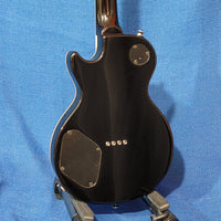 Risa Soprano LP Les Paul Style Black Steel String UKELP363BK Solid Body Electric Ukulele h037