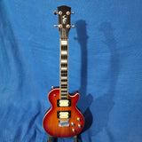 Risa Tenor LP Les Paul Style Cherry Sunburst Steel String UKELP432CS Solid Body Electric Ukulele h039