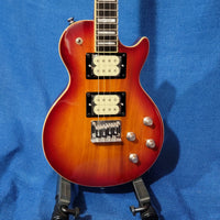 Risa Tenor LP Les Paul Style Cherry Sunburst Steel String UKELP432CS Solid Body Electric Ukulele h039