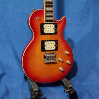 Risa Tenor LP Les Paul Style Cherry Sunburst Steel String UKELP432CS Solid Body Electric Ukulele h040