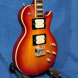 Risa Tenor LP Les Paul Style Cherry Sunburst Steel String UKELP432CS Solid Body Electric Ukulele h040