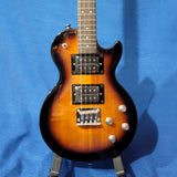 Risa Tenor LP Les Paul Style Tobacco Sunburst UKELP432MH with Binding Steel String Solid Body Electric Ukulele h041