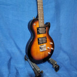 Risa Tenor LP Les Paul Style Tobacco Sunburst UKELP432MH with Binding Steel String Solid Body Electric Ukulele h041