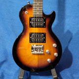 Risa Tenor LP Les Paul Style Tobacco Sunburst UKELP432MH with Binding Steel String Solid Body Electric Ukulele h042