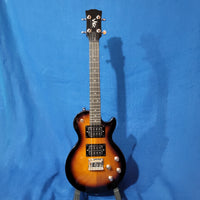 Risa Tenor LP Les Paul Style Tobacco Sunburst UKELP432MH with Binding Steel String Solid Body Electric Ukulele h042