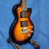 Risa Tenor LP Les Paul Style Tobacco Sunburst UKELP432MH with Binding Steel String Solid Body Electric Ukulele h042