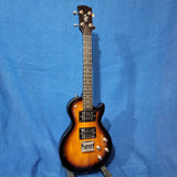 Risa Tenor LP Les Paul Style Tobacco Sunburst UKELP432MH with Binding Steel String Solid Body Electric Ukulele h044