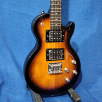 Risa Tenor LP Les Paul Style Tobacco Sunburst UKELP432MH with Binding Steel String Solid Body Electric Ukulele h044