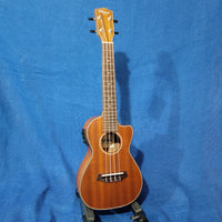 Ohana Concert CK-35CE All Solid Mahogany Cutaway A/E Ukulele h052