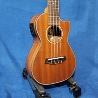 Ohana Concert CK-35CE All Solid Mahogany Cutaway A/E Ukulele h052