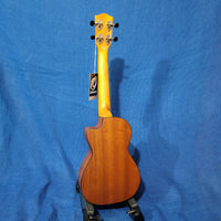 Ohana Concert CK-35CE All Solid Mahogany Cutaway A/E Ukulele h052