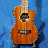 Ohana Concert CK-35GCE All Solid Mahogany Gloss Cutaway A/E Ukulele h053