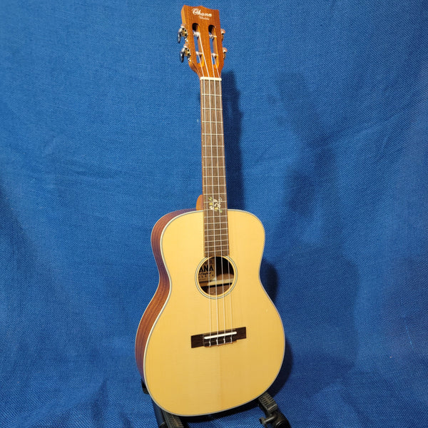 Ohana Baritone Body / Tenor Neck BKT-70 BLEM Solid Spruce Top / Laminate Mahogany Ukulele h112