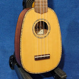 Ohana Pineapple Sopranino TPK-70G All Solid Spruce / Mahogany w Abalone Ukulele h122