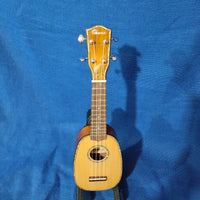 Ohana Pineapple Sopranino TPK-70G All Solid Spruce / Mahogany w Abalone Ukulele h122