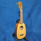 Ohana Pineapple Sopranino TPK-70G All Solid Spruce / Mahogany w Abalone Ukulele h122