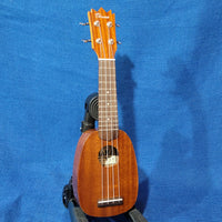 Ohana Sopranissimo Pineapple TTPK-25G Solid Mahogany Teenie Tiny Ukulele h123