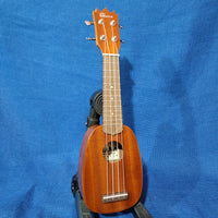 Ohana Sopranissimo Pineapple TTPK-25G Solid Mahogany Teenie Tiny Ukulele h124