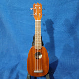 Ohana Sopranissimo Pineapple TTPK-25G Solid Mahogany Teenie Tiny Ukulele h124