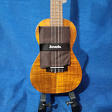 Ohana Concert CK-450 All Solid Premium Select Koa  with Slotted Headstock Matte Ukulele with Hardcase h151