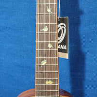 Ohana Concert CK-570G Select All Solid Koa Birds Abalone Inlay Ukulele with Hard Case h152