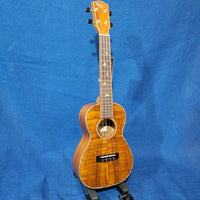 Ohana Concert CK-570G Select All Solid Koa Birds Abalone Inlay Ukulele with Hard Case h152