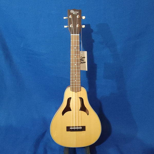 Ohana Concert Vita VKC-70 Blem Solid Spruce Top/ Laminate Mahogany Ukulele h069