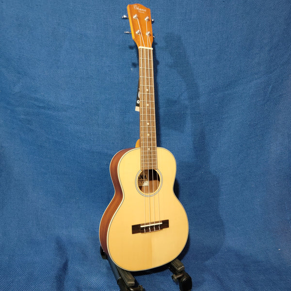 Ohana Tenor TK-22 BLEM Solid Spruce Top / Laminate Mahogany Worth Brown Strings Ukulele h087