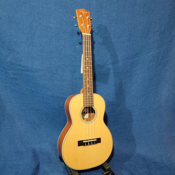 Ohana Tenor TK-22 BLEM Solid Spruce Top / Laminate Mahogany Worth Brown Strings Ukulele h088