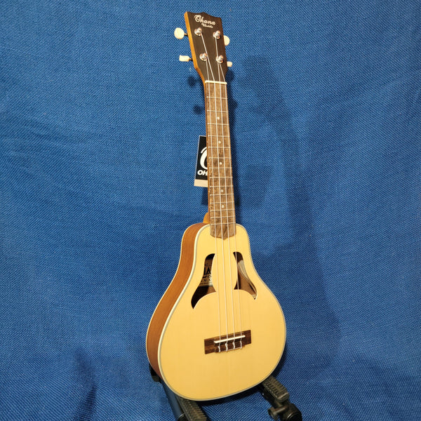 Ohana Concert Vita VKC-70 Blem Solid Spruce Top/ Laminate Mahogany Ukulele h106