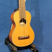 Ohana Super Soprano Long Neck SK-250M Blem All Solid Cedar / Acacia Ukulele h155