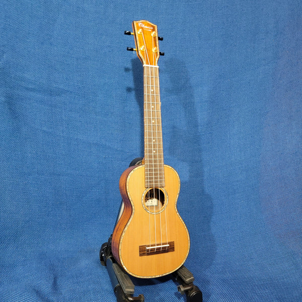 Ohana Super Soprano Long Neck SK-250M Blem All Solid Cedar / Acacia Ukulele h155