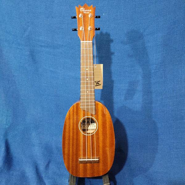 Ohana Soprano Pineapple PK-25G All Solid Mahogany Ukulele h185