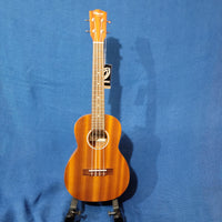 Ohana Tenor Starter Pack TK-10 Blem Laminate Mahogany Ukulele Bag, Tuner, Strap, Button h200