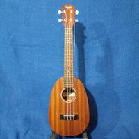 Ohana Concert Pineapple PKC-10 Blem Pack Laminate Mahogany Ukulele, Bag, Tuner, Strap, Button h226