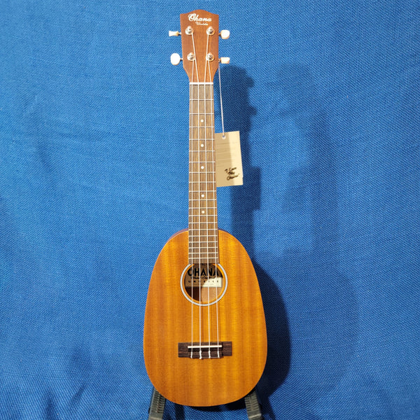 Ohana Concert Pineapple PKC-10 Pack Laminate Mahogany Ukulele, Bag, Tuner, Strap, Button h227