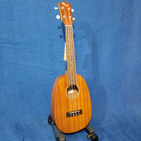 Ohana Concert Pineapple PKC-10 Pack Laminate Mahogany Ukulele, Bag, Tuner, Strap, Button h227