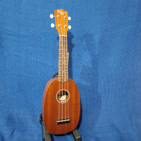 Ohana Soprano Pineapple Starter Pack PK-10 Lam Mahogany Ukulele Bag, Tuner, Strap, Button h230