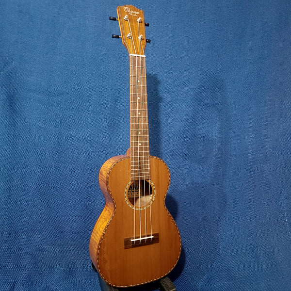 Ohana Concert CK-50MG Solid Cedar Top / Laminate Exotic Mahogany Ukulele h367