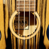 Ohana Concert CK-150BWE Laminate Black & White Ebony Setup Ukulele h383