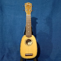 Ohana Pineapple Sopranissimo TTPK-70G All Solid Spruce / Mahogany Teenie Tiny Ukulele h385