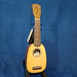 Ohana Pineapple Sopranissimo TTPK-70G All Solid Spruce / Mahogany Teenie Tiny Ukulele h385