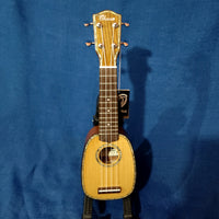 Ohana Pineapple Sopranissimo TTPK-70G All Solid Spruce / Mahogany Teenie Tiny Ukulele h385